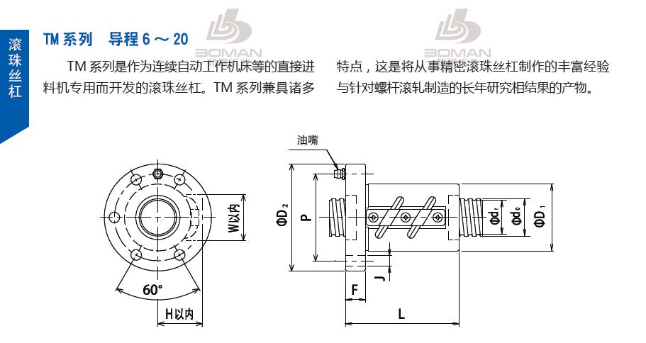 TSUBAKI 32PPFAC8 丝杆 tsubaki